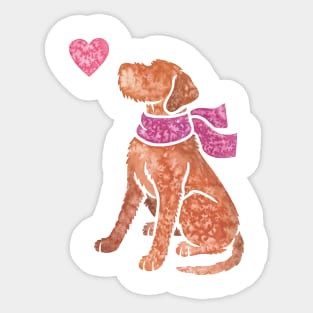 Watercolour Wirehaired Vizsla Sticker